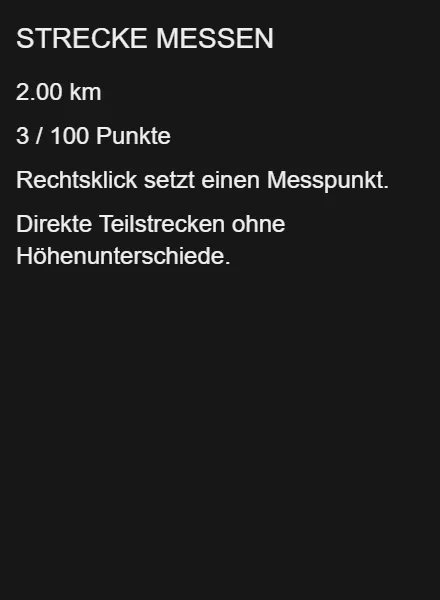 Beispiel einer Streckenmessung
